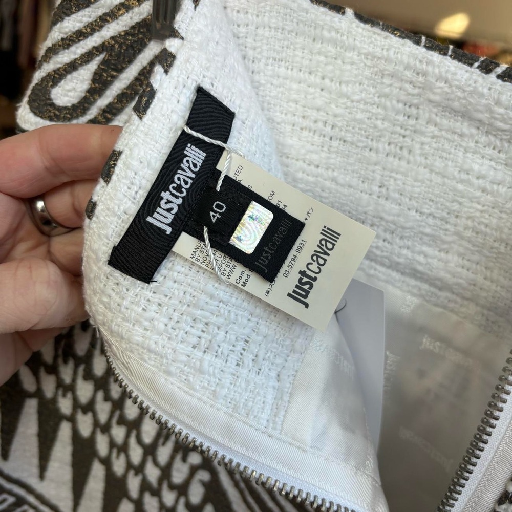 Just Cavalli Black and White Mini Skirt - Picture 7 of 8